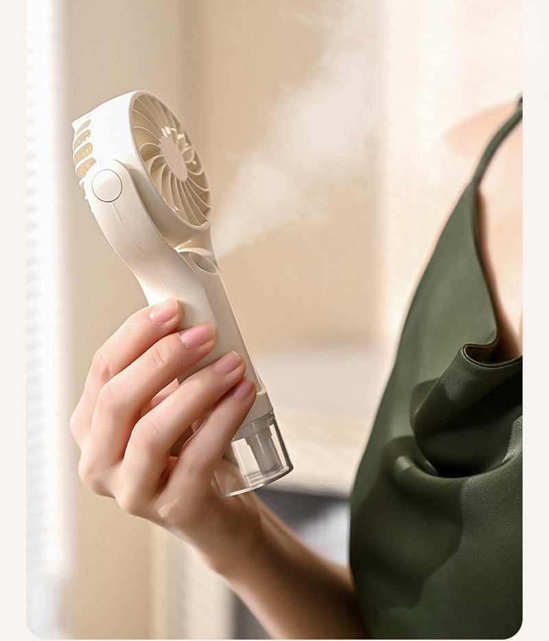 Portable Fan Misting Fan Desk Fan Handheld Fan For Outdoor Rechargeable Mini Fan
