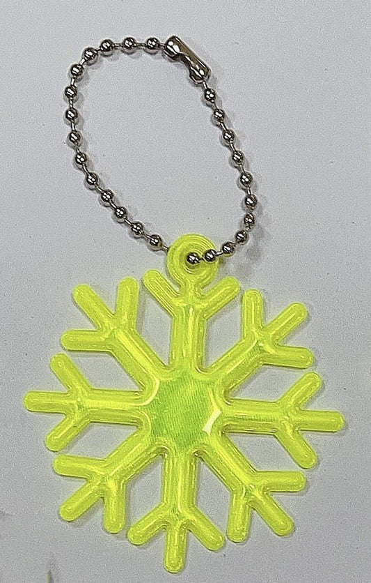 Snowflake Shape Reflective Keytag