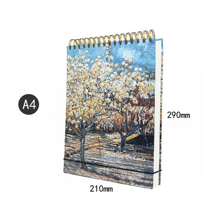 A4 Sketch Book 60 Sheets Sketch Pad Top Spiral Bound Drawing Book For Kids And Adults