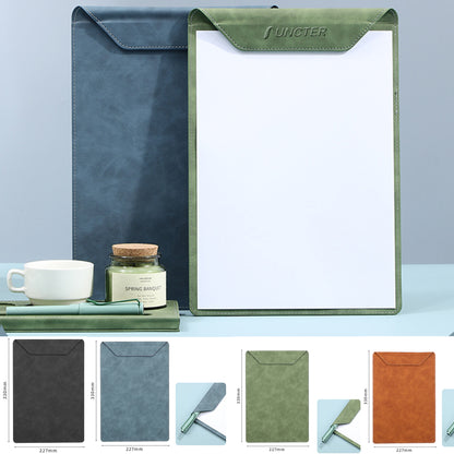 A4 Magnetic PU Leather Clipboard