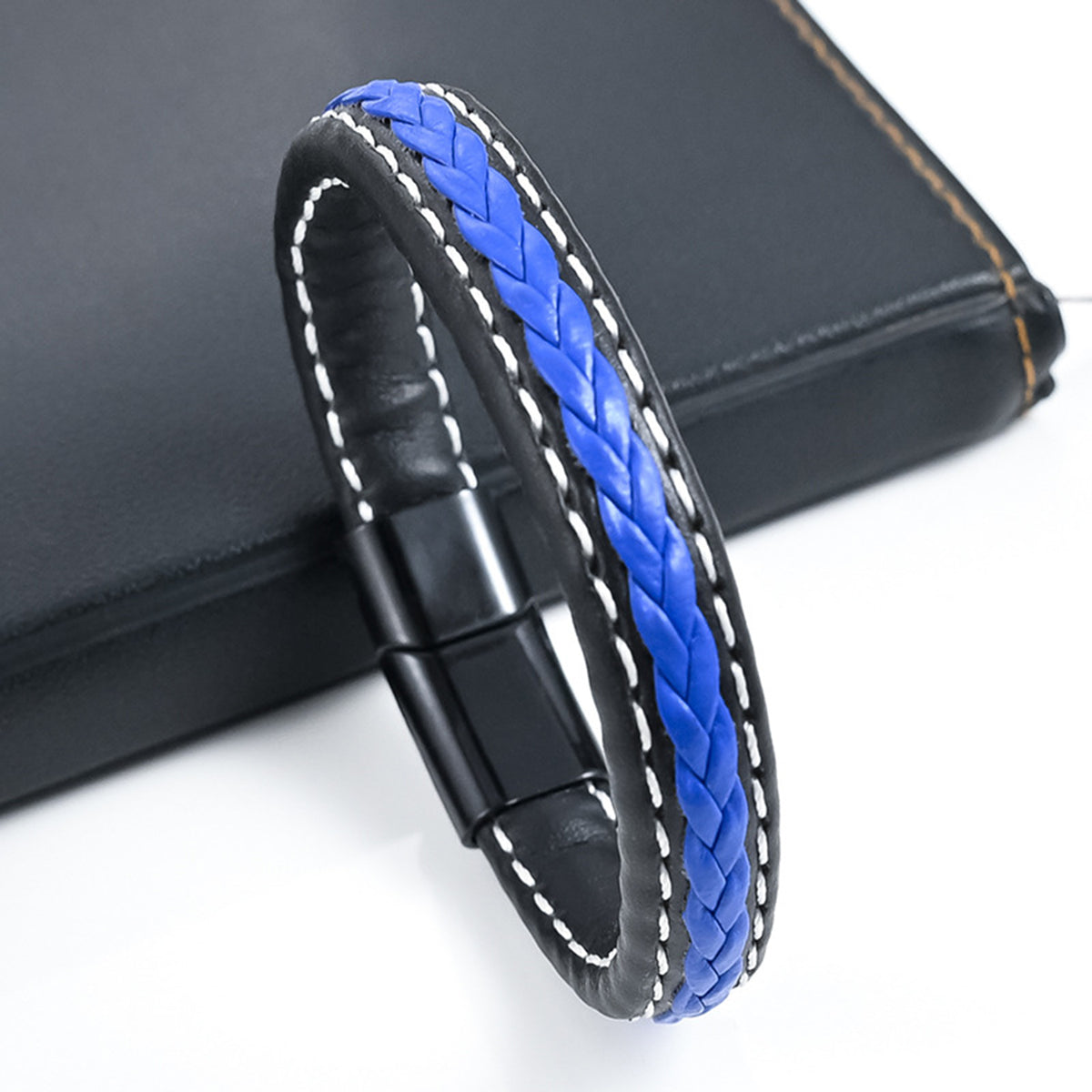PU Fashion Woven Wristband for Man