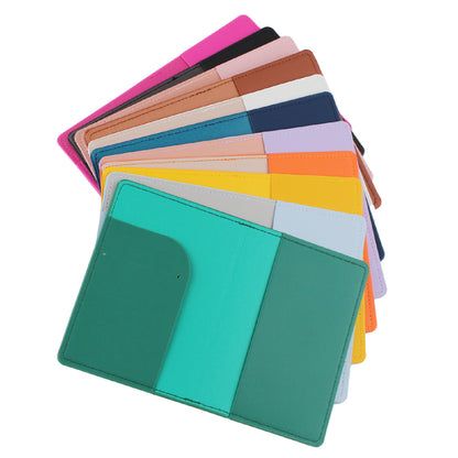 Travel Wallet Passport Holder With 1 Card Slot PU Cover Passport Wallet for Business Trip