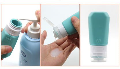 3 OZ Travel Bottles TSA Approved with Label Silicone BPA Free Refillable Cosmetic Container
