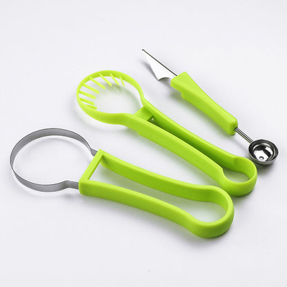 Carespot Melon Baller Scoop Set, 4" 1 Stainless Steel Melon Cutter Watermelon Scooper