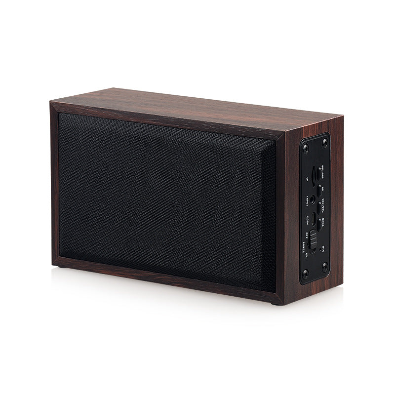 Classic Deep Bass Wood Long Square Shape Wireless Speaker
