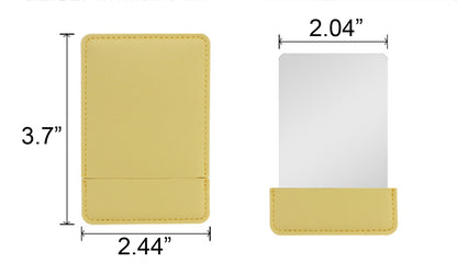 Shatterproof Rectangle Makeup Mirror With PU Cover