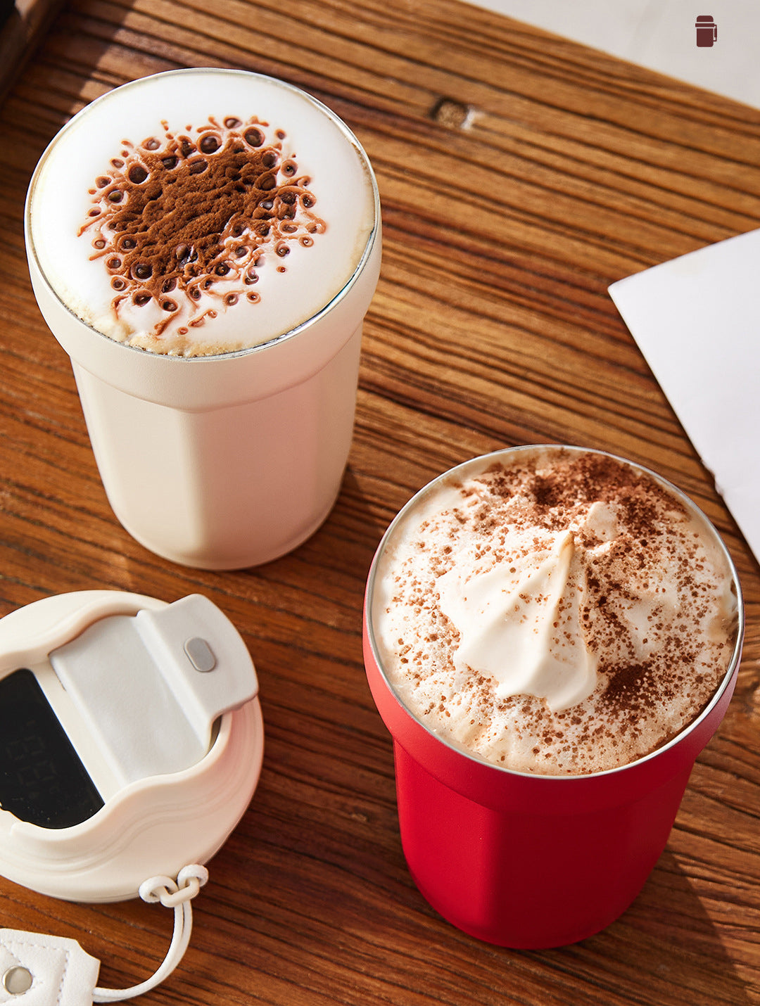 17 Oz/500ml Smart LED Coffee Cup Insulated Water Bottle Tumbler Cup W/ Digital Temperature Display