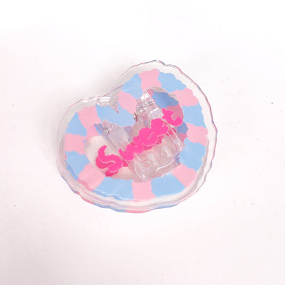 Acrylic Paper Photo Album Memo Clip Bag Binder Sealing Clips Food Bag Clamp -Two Sides Printing