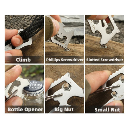 6" 1 Outdoor Stainless Steel Multitool Survival Card Repair Tool