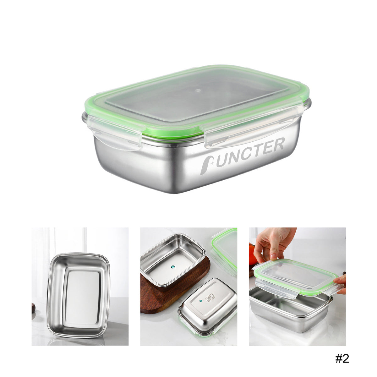 Stainless Steel Food Preservation Container 60 oz.