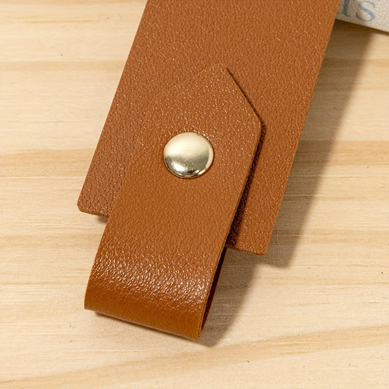 PU Leather Bookmark Classic Stitched Bookmark Page Markers Reading Gifts