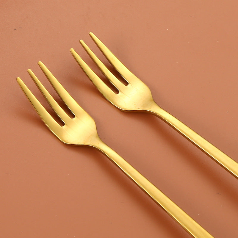 Stainless Steel Christmas Tableware Spoon/Fork Set Stainless Steel Flatware