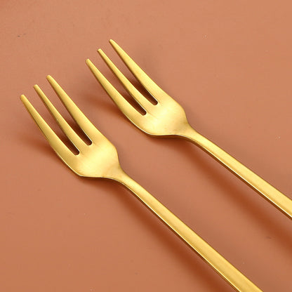 Stainless Steel Christmas Tableware Spoon/Fork Set Stainless Steel Flatware