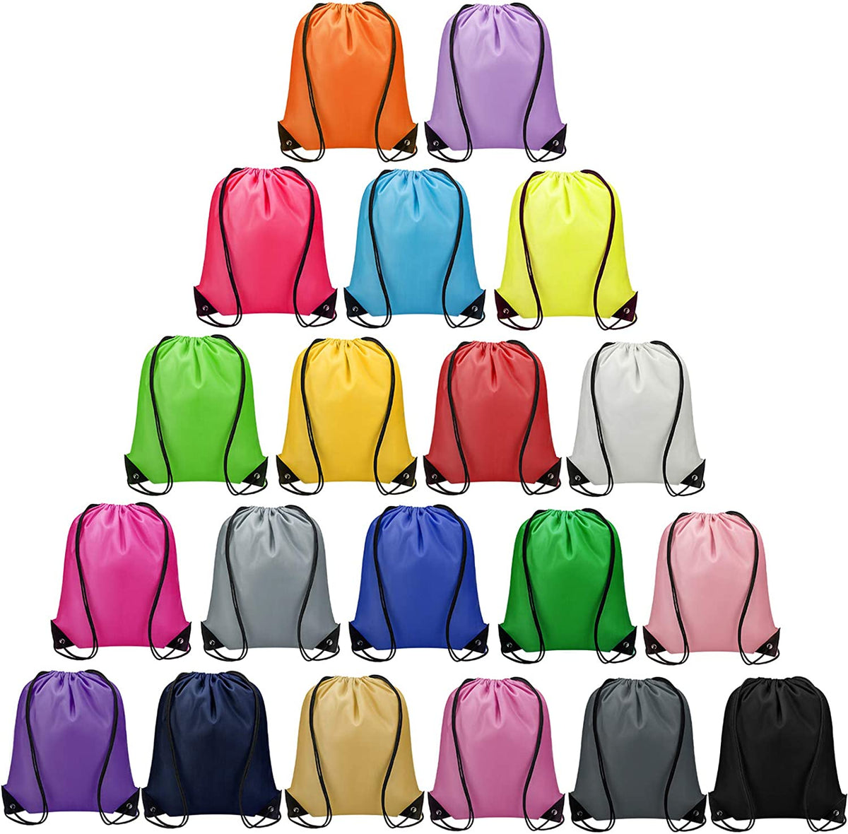 6.6 x 9.4" 210D Polyester Drawstring Bag