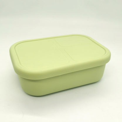 3-Compartment 25oz Silicone Lunch Box Lunch Container