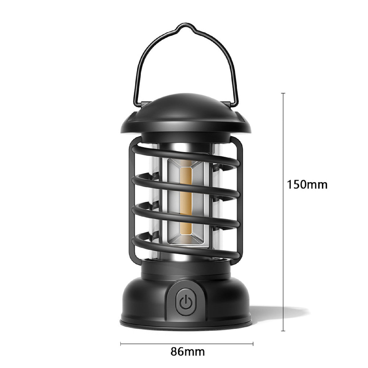 Rechargeable Camping Lantern Compact Design Portable Waterproof LED Light Outdoor Picnic