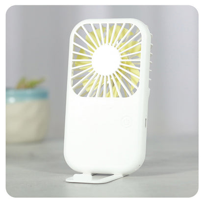 Mini Rechargeable Handheld Fan Phone Holder Adjustable Wind Speed Fan