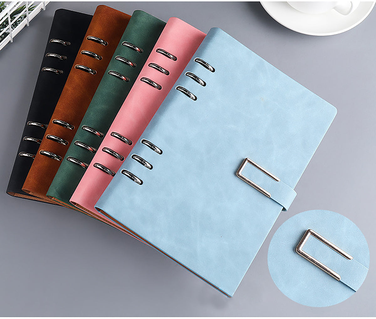 A5 PU Leather Cover Card Booklet Holders Photo Album Colletctor Book Scrapbook - 240 Cards