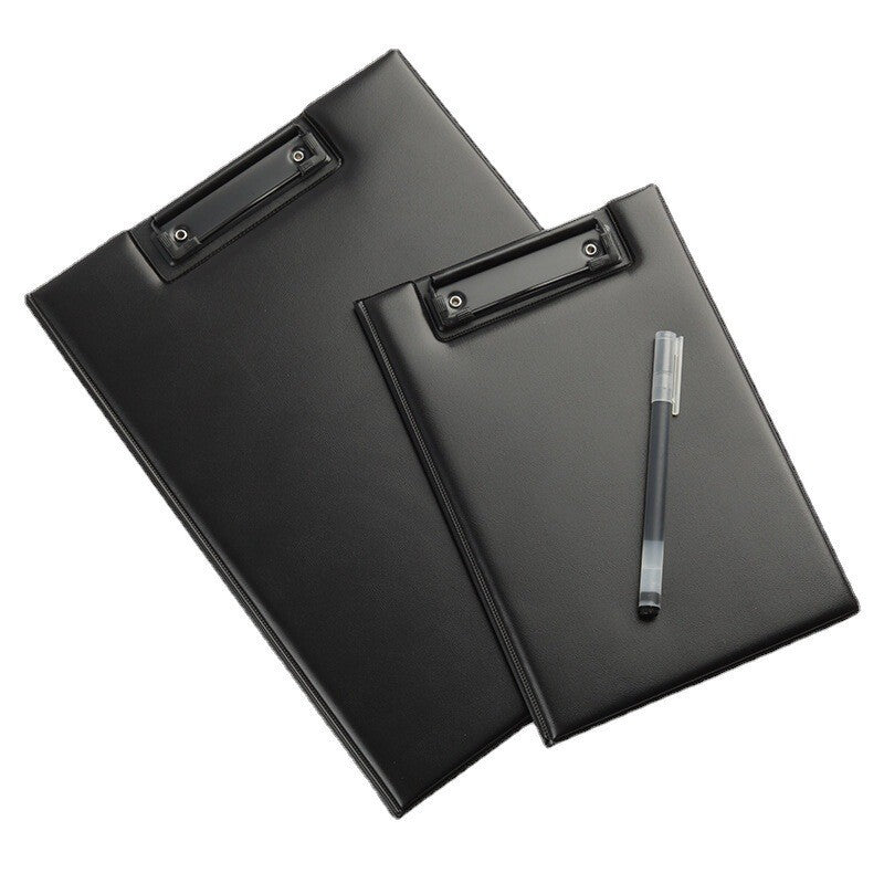 A4 PU Leather Padfolio Clipboard Folder Writing Pad Notepad Clip Boards