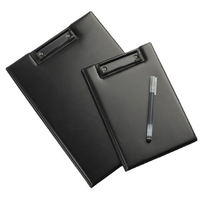 A4 PU Leather Padfolio Clipboard Folder Writing Pad Notepad Clip Boards