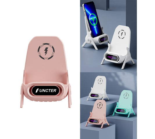 15W Chair Shaped Magnetic Foldable Wireless Charger Phone Holder
