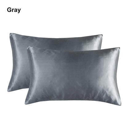 Full Printed 20 x 36" Premium Square Satin Silk Throw Pillowcase - Envelope Closure