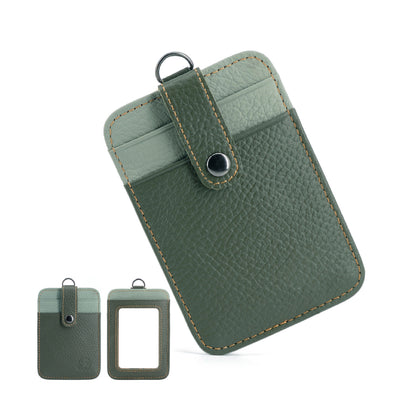 Mix Color Leather ID Badge Holder Employee Badge Holder