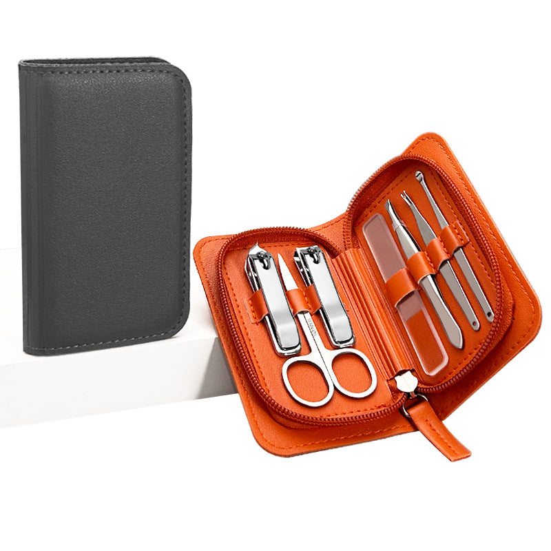 7-Piece Stainless Steel Manicure Set For Travel & Grooming