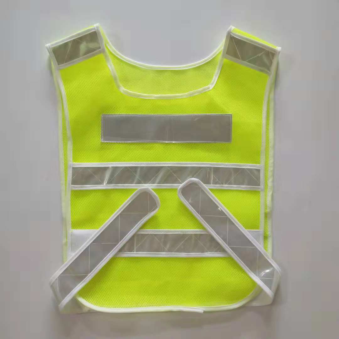 Mesh Fabric Safety Vest w/Reflective Stripes