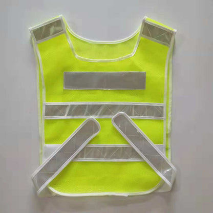 Mesh Fabric Safety Vest w/Reflective Stripes