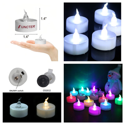Mini Multicolor Flashing Timer Led Tea Light Candle