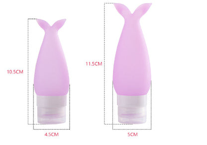 3 OZ Travel Split Bottles TSA Approved with Label Silicone BPA Free Refillable Cosmetic Container