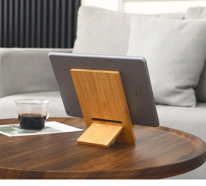 Wood Cell Phone Stand For Desk Phone Holder Tablet Display Stand (Large Size)