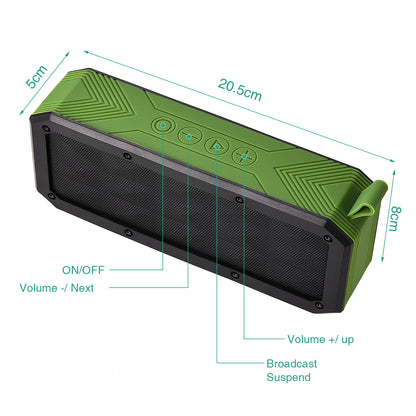 2000 mAh IPX6 Water-resistance Square Wireless Speaker For Blank