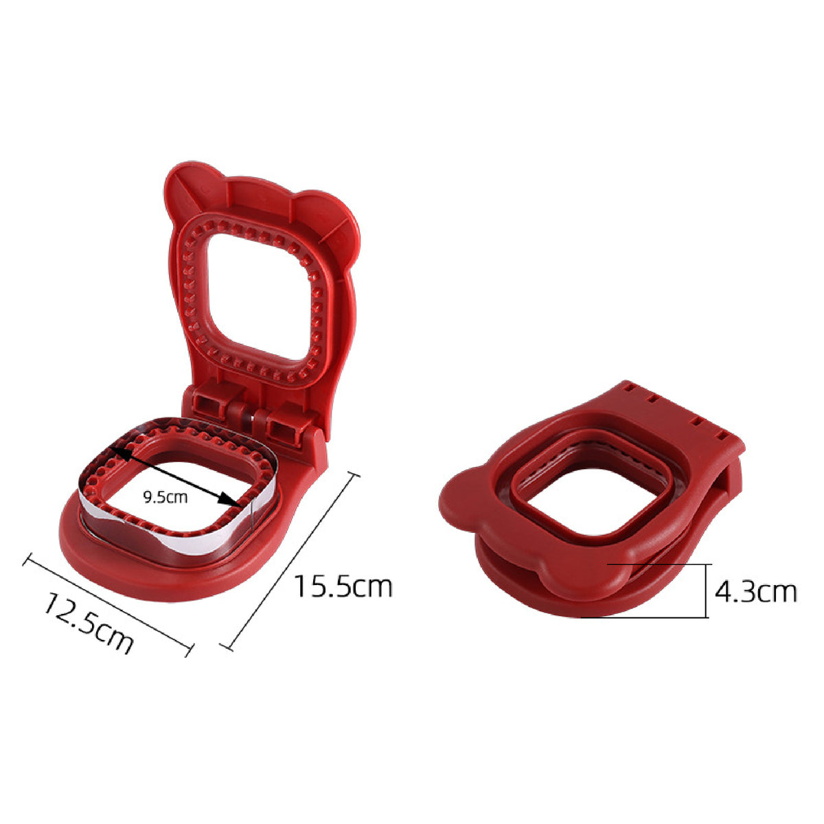 Sandwich Cutter Square Sandwich Sealer Cutter Crustless Sandwich Maker for Lunchbox