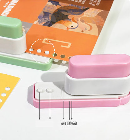 Mini Binding Machine Manual 5 Holes Binder Punch For A4/A5/B5 Papers