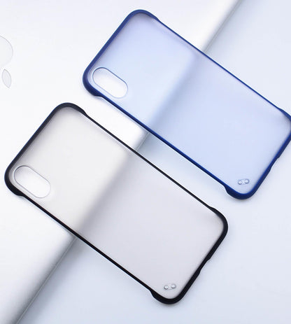 Ultra-Thin Borderless Transparent Matte Phone Case For phone Xs Max