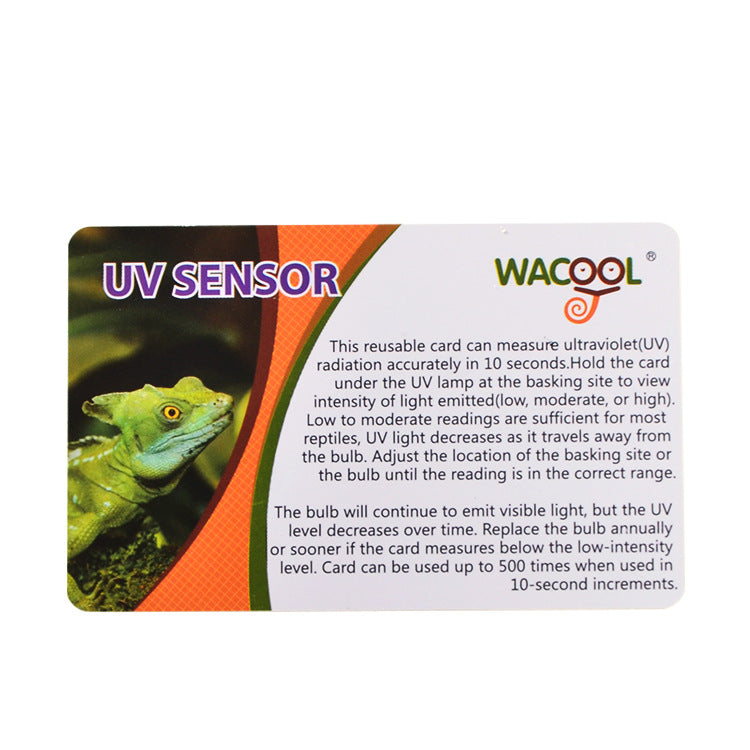 Rectangle Shape UV Exposure Test Meter Card/Glasses Lens Test Card