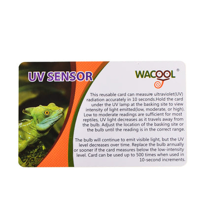 Rectangle Shape UV Exposure Test Meter Card/Glasses Lens Test Card
