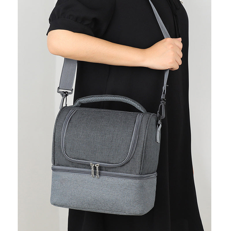 Insulated Lunch Bag With Two Compartments