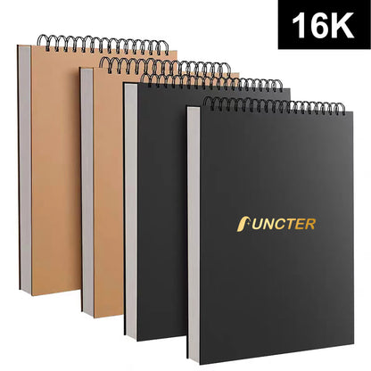 16K Sketch Book 60 Sheets Sketch Pad Top Spiral Bound Drawing Book For Kids And Adults