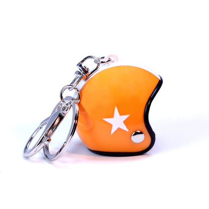 Custom Star Motorcycle Helmet Keychain Phone Pendant Bag Keyring Bag Pendant Charm Accessories