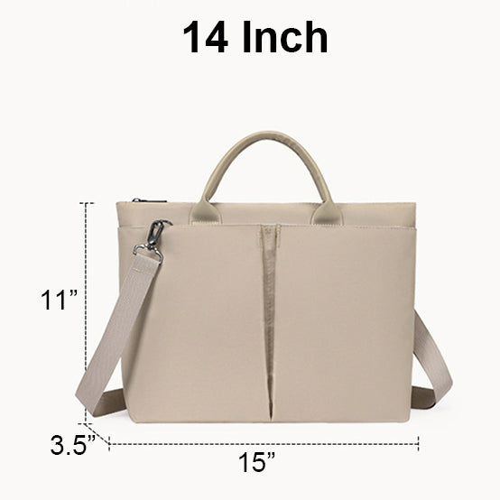 14" Laptop Bag Tote Bag Business Work Bag For Women With Carrying Handle And Shoulder Strap