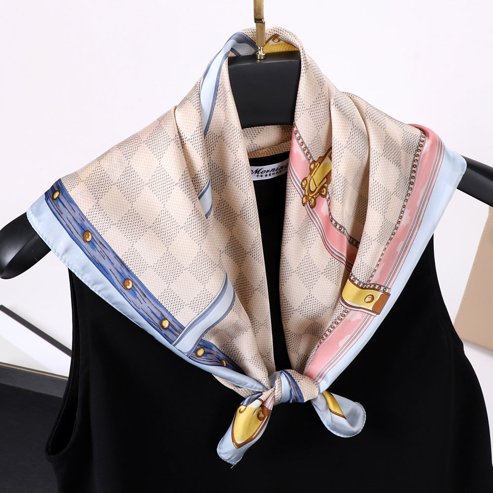 28" x 28" Stain Square Scarf Neck Scarves Kerchief Neckerchief Headband Handbags Wrap Scarf #29