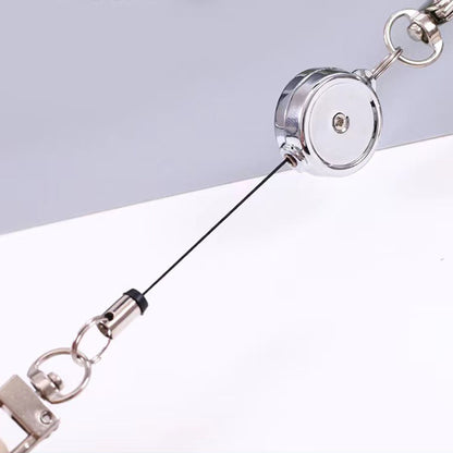 Metal Retractable Pull Badge ID Badge Keychain