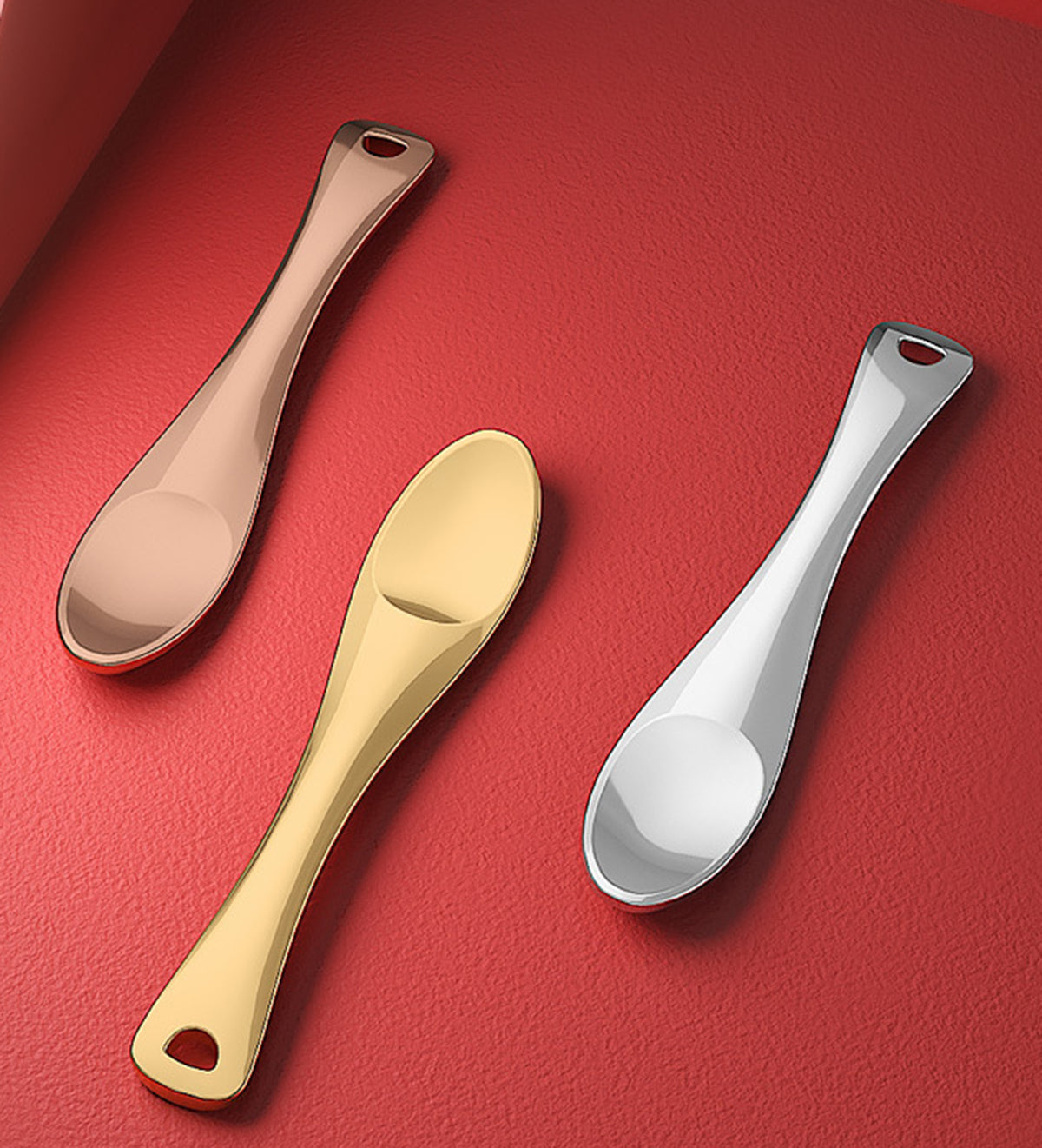 Mini Metal Cosmetic Skincare Spatula Facial Tool