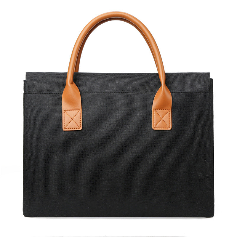 15" Water Resistant Oxford Coth Laptop Tote Bag Briefcase Laptop Sleeve With Carrying Handle