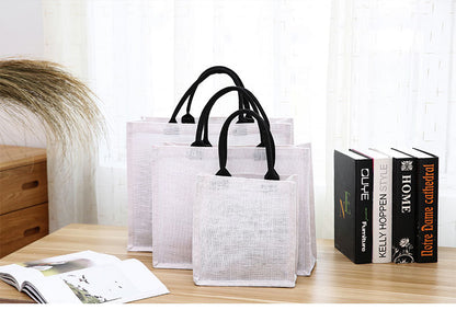 Large Burlap Tote Bag