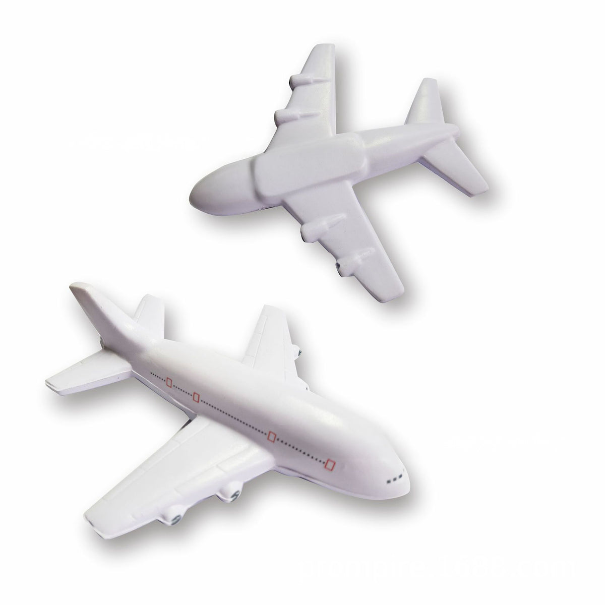 White Broadcasting Big Airplane Model Decompression Ball Decompression Toy