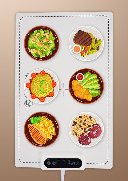 Foldable Roll Up Food Warmers Plug in Warming Tray for Buffets Party